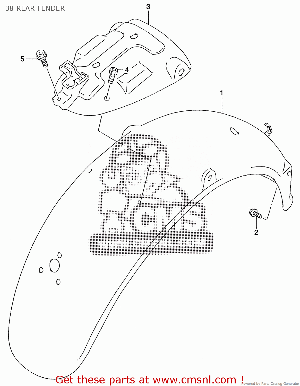 38 REAR FENDER ST400V TEMPTER NK43A