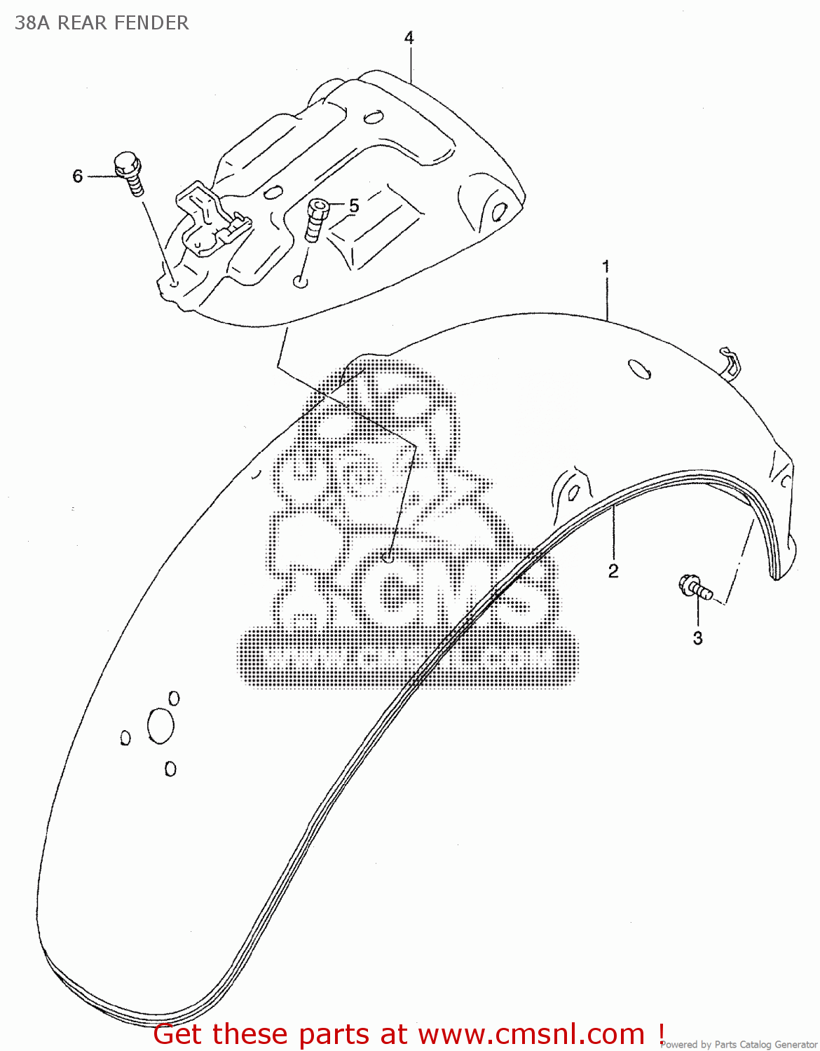 38A REAR FENDER ST400V TEMPTER NK43A