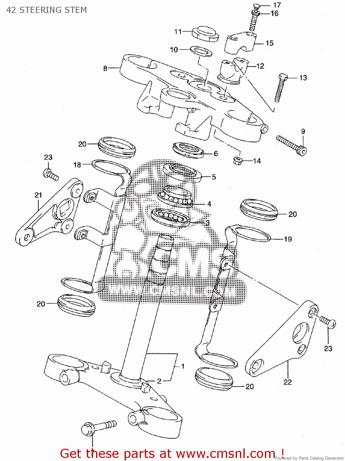 42 STEERING STEM ST400V TEMPTER NK43A