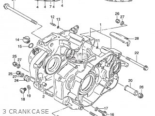 3 CRANKCASE - ST400V TEMPTER NK43A