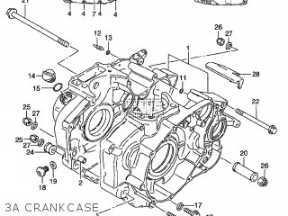 3A CRANKCASE - ST400V TEMPTER NK43A