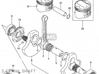 5 CRANK SHAFT - ST400V TEMPTER NK43A
