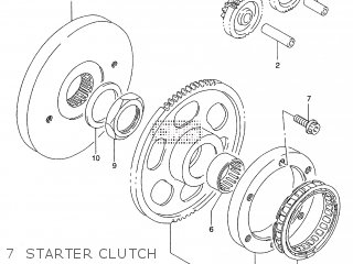 7  STARTER CLUTCH - ST400V TEMPTER NK43A