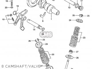 8 CAMSHAFT/VALVE - ST400V TEMPTER NK43A