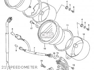 21 SPEEDOMETER - ST400V TEMPTER NK43A