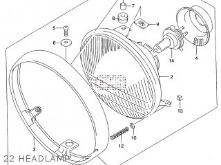 22 HEADLAMP - ST400V TEMPTER NK43A
