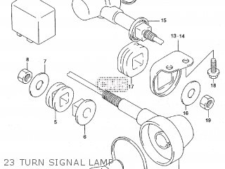 23 TURN SIGNAL LAMP - ST400V TEMPTER NK43A