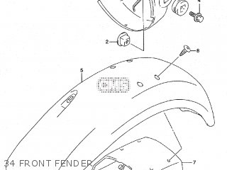 34 FRONT FENDER - ST400V TEMPTER NK43A