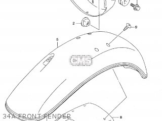 34A FRONT FENDER - ST400V TEMPTER NK43A