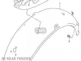 38 REAR FENDER - ST400V TEMPTER NK43A