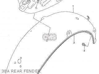 38A REAR FENDER - ST400V TEMPTER NK43A