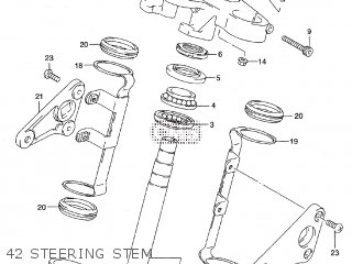42 STEERING STEM - ST400V TEMPTER NK43A