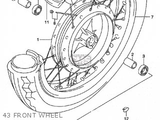 43 FRONT WHEEL - ST400V TEMPTER NK43A