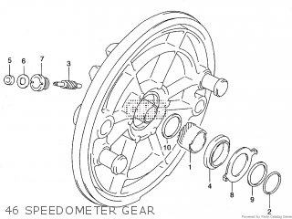 46 SPEEDOMETER GEAR - ST400V TEMPTER NK43A