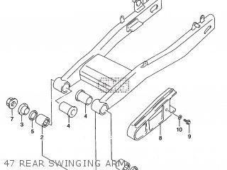47 REAR SWINGING ARM - ST400V TEMPTER NK43A