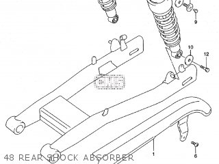 48 REAR SHOCK ABSORBER - ST400V TEMPTER NK43A