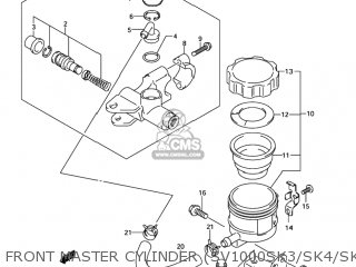FRONT MASTER CYLINDER (SV1000SK3/SK4/SK5) - SV1000 2003 (K3) USA (E03)