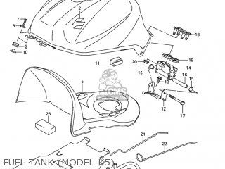 FUEL TANK (MODEL K5) - SV1000 2003 (K3) USA (E03)