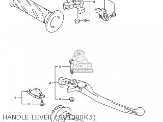 HANDLE LEVER (SV1000K3) - SV1000 2003 (K3) USA (E03)