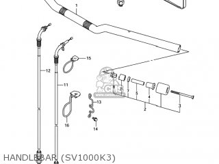 HANDLEBAR (SV1000K3) - SV1000 2003 (K3) USA (E03)