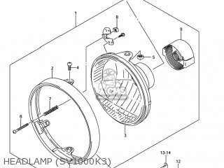 HEADLAMP (SV1000K3) - SV1000 2003 (K3) USA (E03)