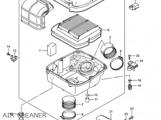 AIR CLEANER - SV1000 2004 (K4) USA (E03)