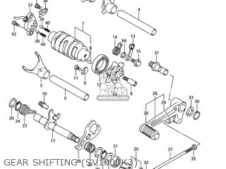 GEAR SHIFTING (SV1000K3) - SV1000 2004 (K4) USA (E03)