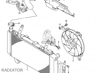 RADIATOR - SV1000 2004 (K4) USA (E03)