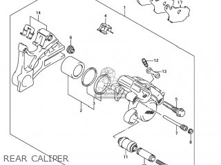 REAR CALIPER - SV1000 2004 (K4) USA (E03)