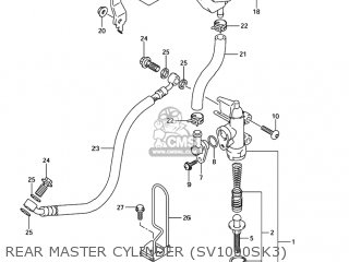 REAR MASTER CYLINDER (SV1000SK3) - SV1000 2004 (K4) USA (E03)
