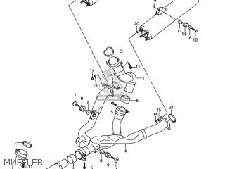 MUFFLER - SV1000 2005 (K5) USA (E03)