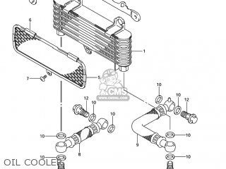 OIL COOLER - SV1000 2005 (K5) USA (E03)