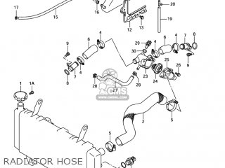 RADIATOR HOSE - SV1000 2005 (K5) USA (E03)