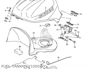FUEL TANK (SV1000K3) - SV1000S 2003 (K3) USA (E03)