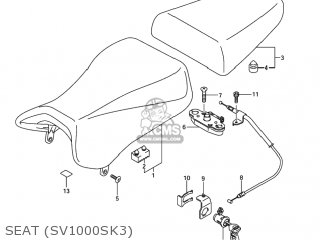 SEAT (SV1000SK3) - SV1000S 2003 (K3) USA (E03)