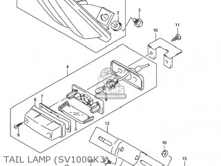 TAIL LAMP (SV1000K3) - SV1000S 2003 (K3) USA (E03)