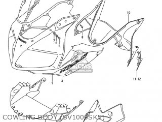 COWLING BODY (SV1000SK5) - SV1000S 2004 (K4) USA (E03)