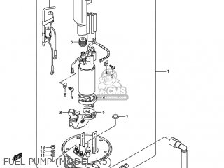 FUEL PUMP (MODEL K5) - SV1000S 2004 (K4) USA (E03)