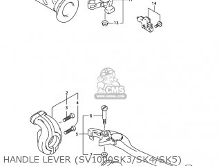 HANDLE LEVER (SV1000SK3/SK4/SK5) - SV1000S 2004 (K4) USA (E03)