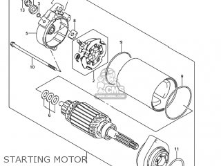 STARTING MOTOR - SV1000S 2004 (K4) USA (E03)
