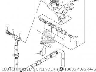 CLUTCH MASTER CYLINDER (SV1000SK3/SK4/SK5) - SV1000S 2005 (K5) USA (E03)