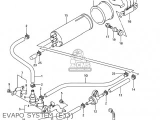 EVAPO SYSTEM (E33) - SV1000S 2005 (K5) USA (E03)