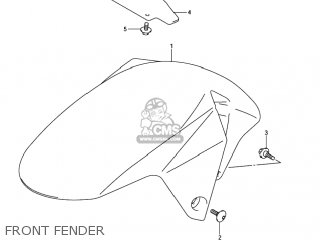 FRONT FENDER - SV1000S 2005 (K5) USA (E03)