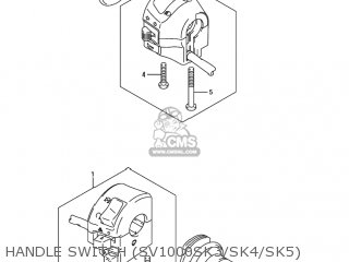 HANDLE SWITCH (SV1000SK3/SK4/SK5) - SV1000S 2005 (K5) USA (E03)