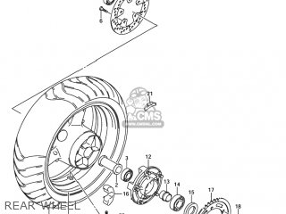 REAR WHEEL - SV1000S 2005 (K5) USA (E03)