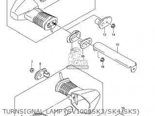 TURNSIGNAL LAMP (SV1000SK3/SK4/SK5) - SV1000S 2005 (K5) USA (E03)