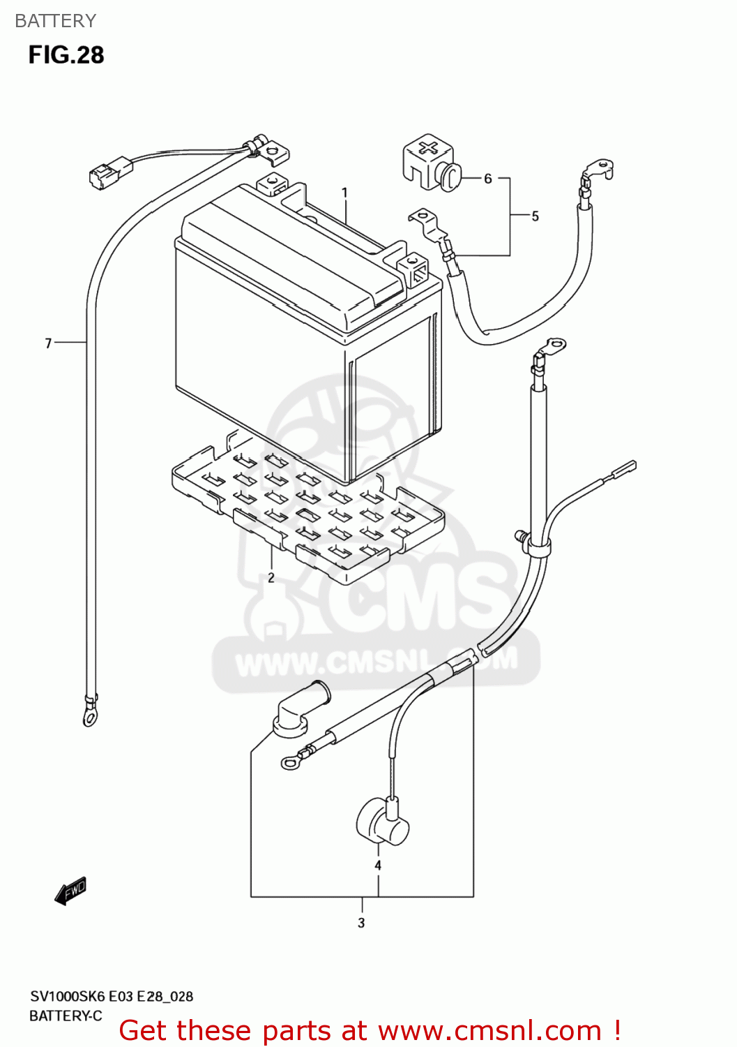 BATTERY SV1000S 2006 (K6) USA (E03)