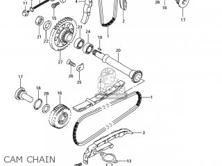 CAM CHAIN - SV1000S 2006 (K6) USA (E03)