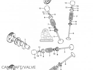 CAMSHAFT/VALVE - SV1000S 2006 (K6) USA (E03)