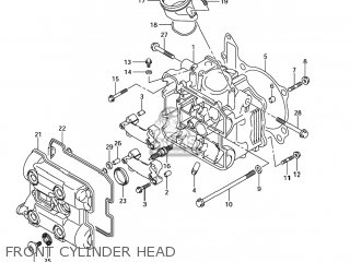 FRONT CYLINDER HEAD - SV1000S 2006 (K6) USA (E03)